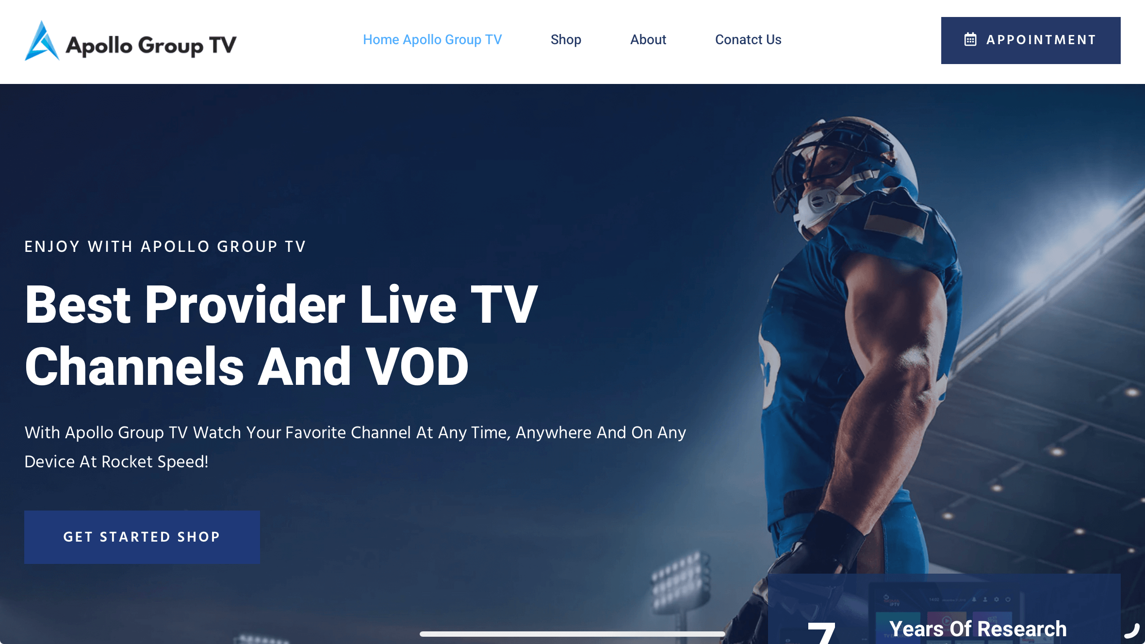 Apollo Group TV Website 