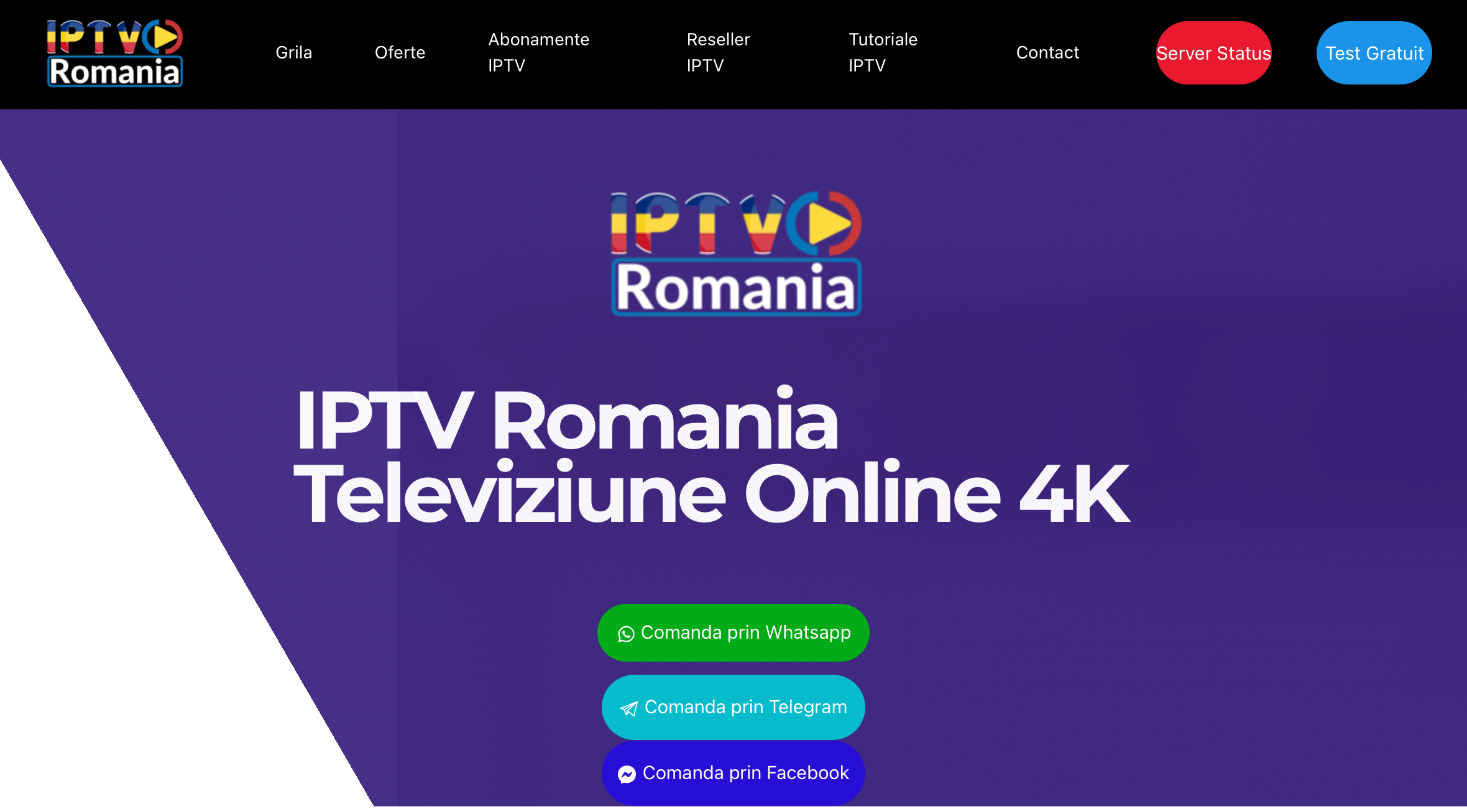 IPTV Romania website 