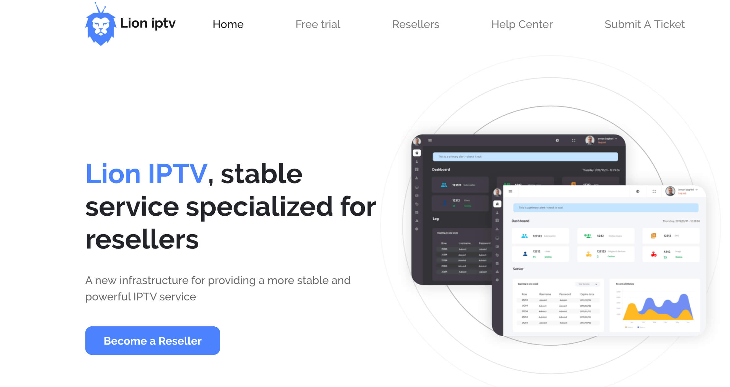 Visit Lion IPTV website 