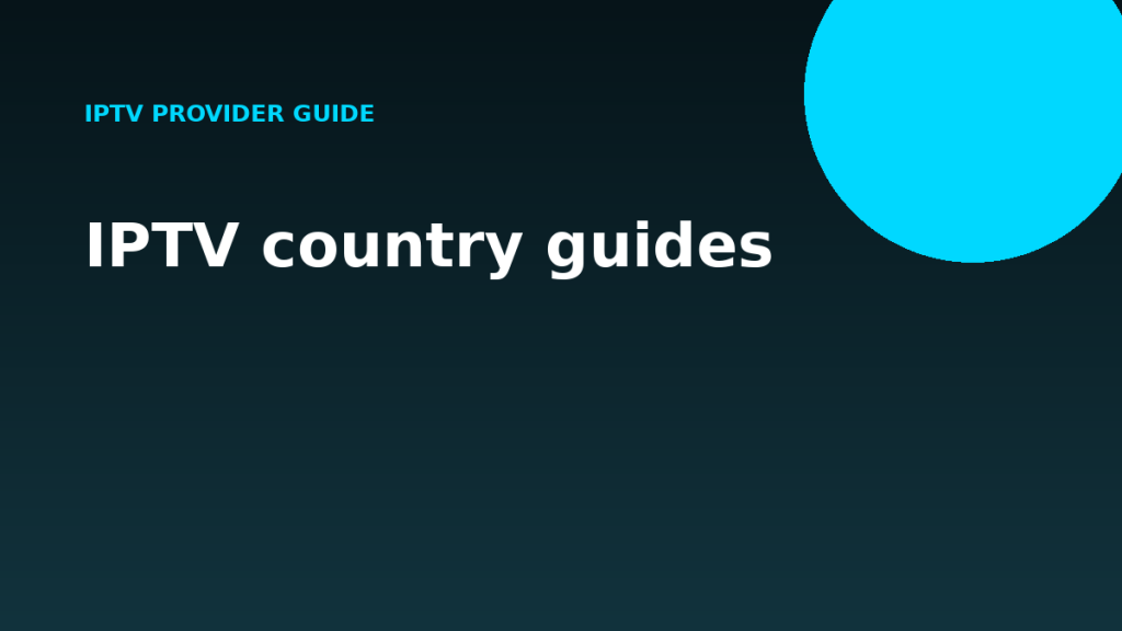 IPTV country guides